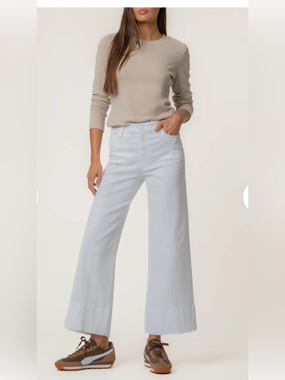 NWT Meg High-Rise Wide Leg Jeans in Optic White - size 12